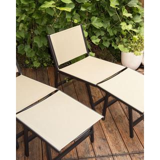 Beliani Chaise de jardin en Revêtement textile Moderne MARCEDDI  