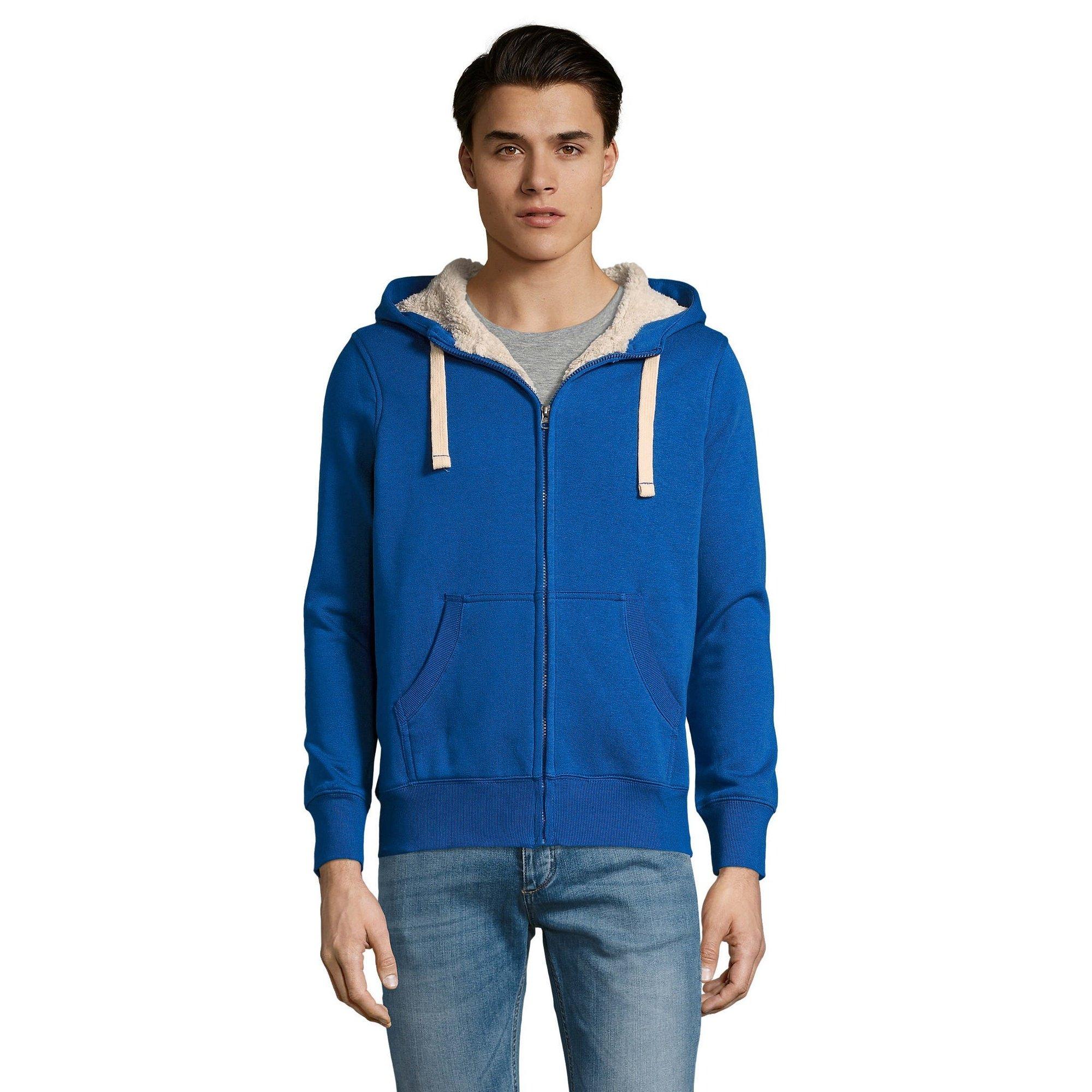 SOLS Sherpa Kapuzenjacke Kapuzen Sweatshirt mit Reissverschluss  