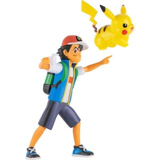 jazwares  Pokémon Battle Feature Figure Ash & Pikachu 
