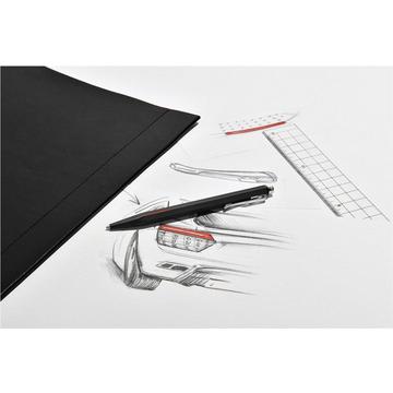 Kugelschreiber Ecridor Racing Medium (M), Schwarz