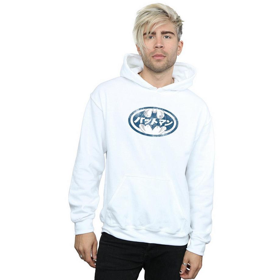 DC COMICS Batman Logo Giapponese Felpa con Cappuccio  