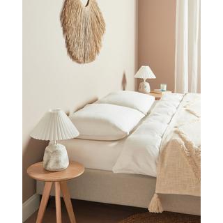 Beliani Lot de 2 lampes de bureau en Céramique Rustique ZEYI  