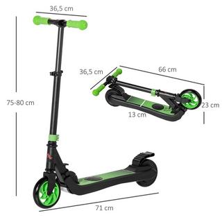 Northio  E-Scooter Monopattino elettrico Motore 120W Autonomia 6 km Max. 8 km/h Monopattino elettrico da 6 anni Verde+Bianco 