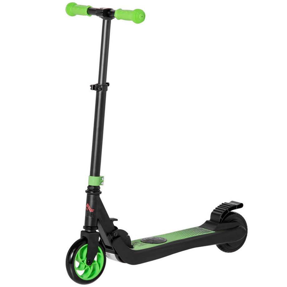 E-Scooter Monopattino elettrico Motore 120W Autonomia 6 km Max. 8 km/h Monopattino elettrico da 6 anni Verde+Bianco