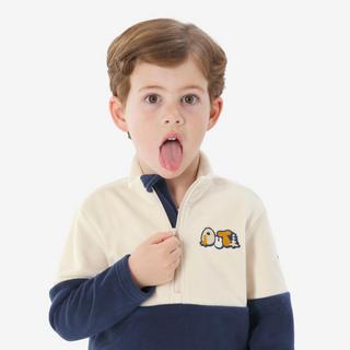 QUECHUA  Veste de randonnée en polaire enfant demi-zip synthétique 