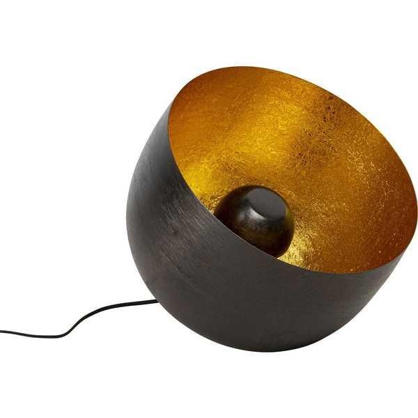 KARE Design Lampadaire Apollon Lisse noir rond 35  