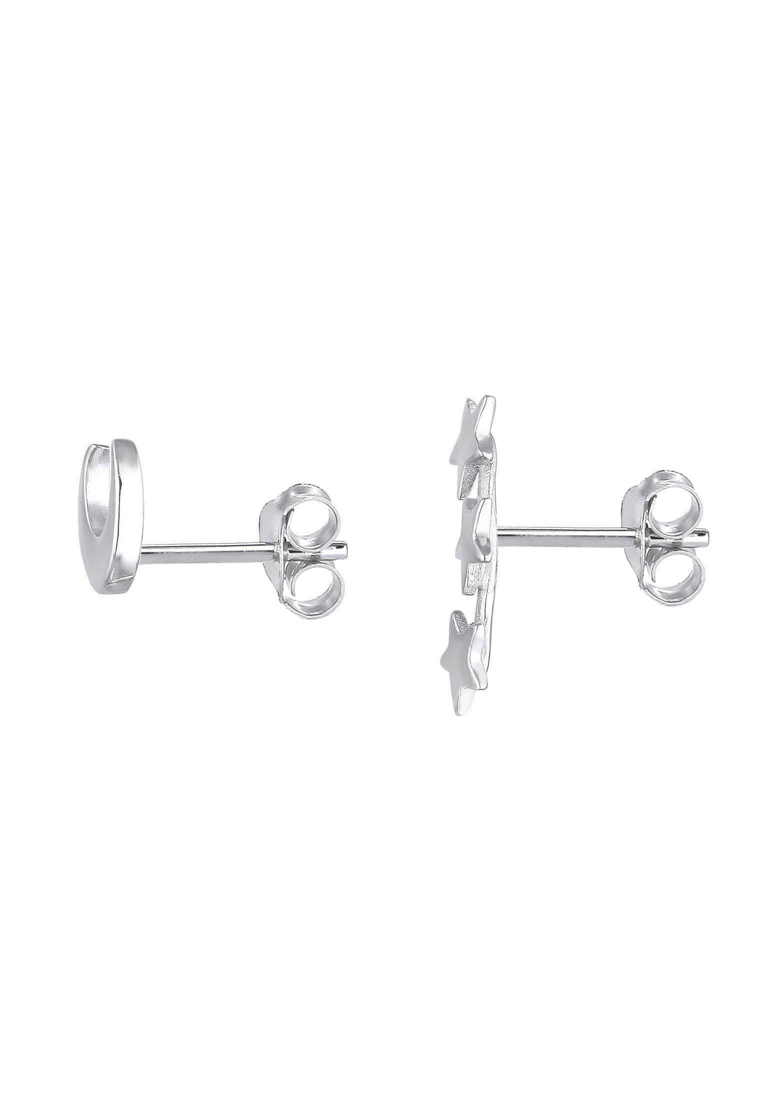 Elli  Boucles d'Oreilles Femmes Clous D'oreilles Demi-Lune Étoile Mixte 