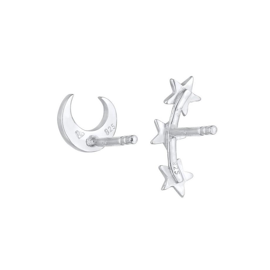 Elli  Ohrringe Mond Halbmond Stern Mixmatch 