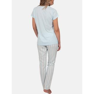 Admas  Homewear Schlafanzug Hose T-shirt Classic Stripes 