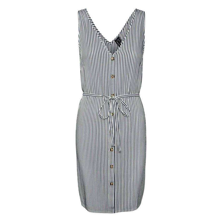 Robe Courte Motiftyle À Rayures