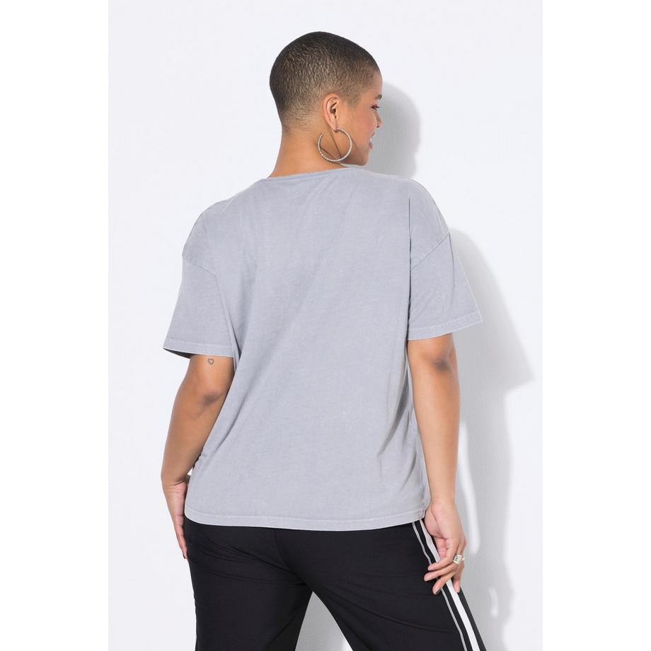 Studio Untold T-Shirt Oversize Fulmine Leopardato Mezza Manica  