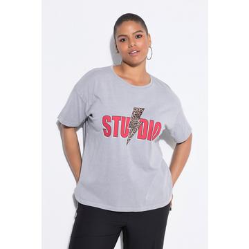 T-Shirt, oversized, Leo-Blitz, Halbarm