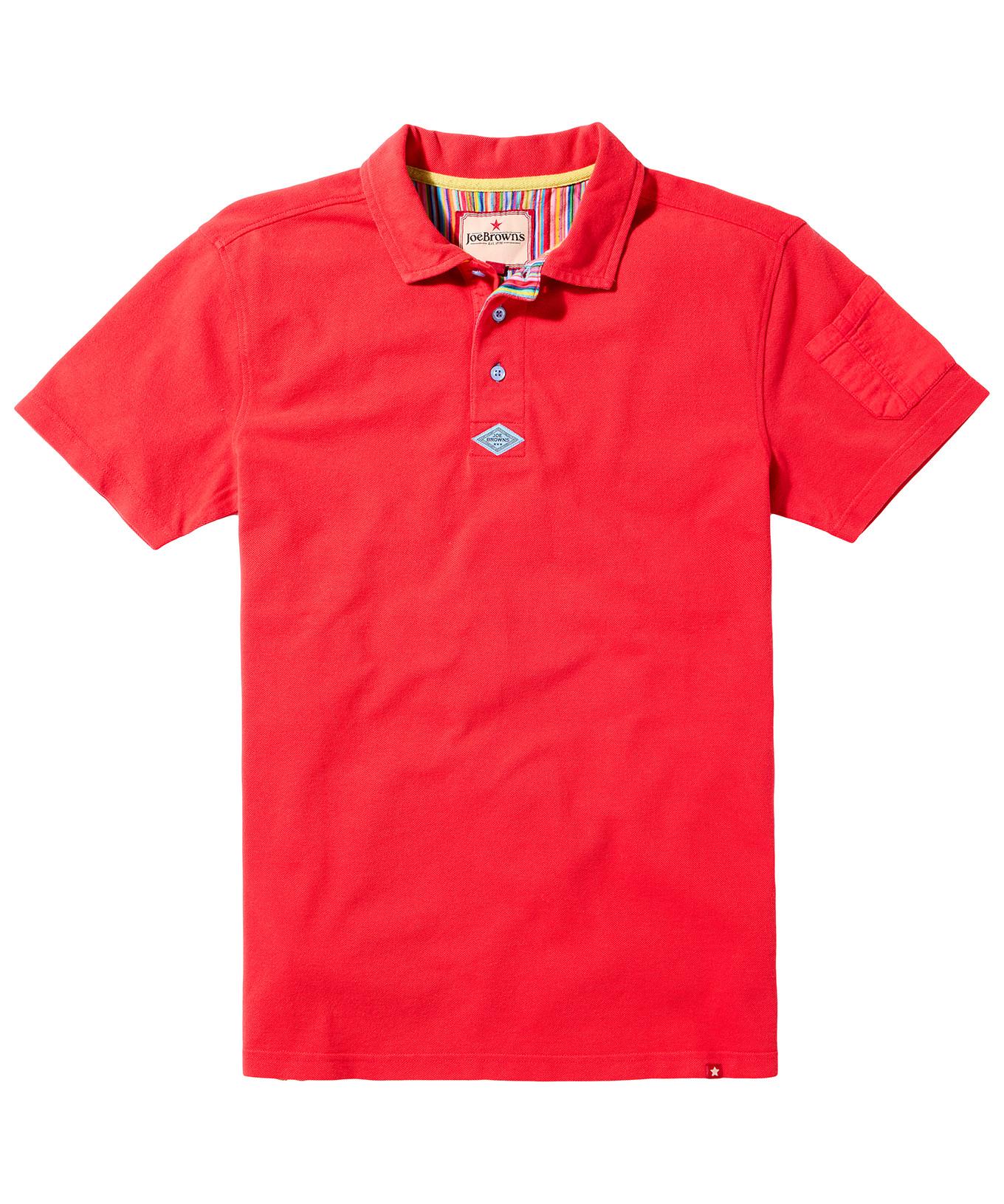 Joe Browns Pique Poloshirt Streifenbesatz  