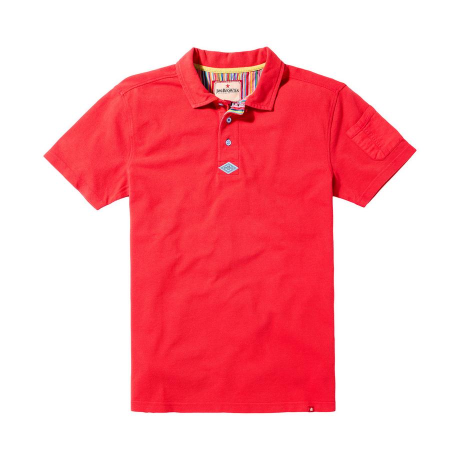 Joe Browns Pique Poloshirt Streifenbesatz  