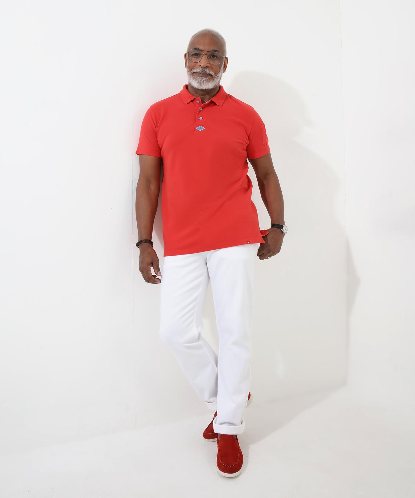 Joe Browns Pique Poloshirt Streifenbesatz  