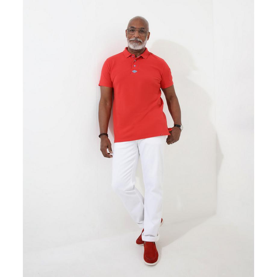 Joe Browns Pique Poloshirt Streifenbesatz  