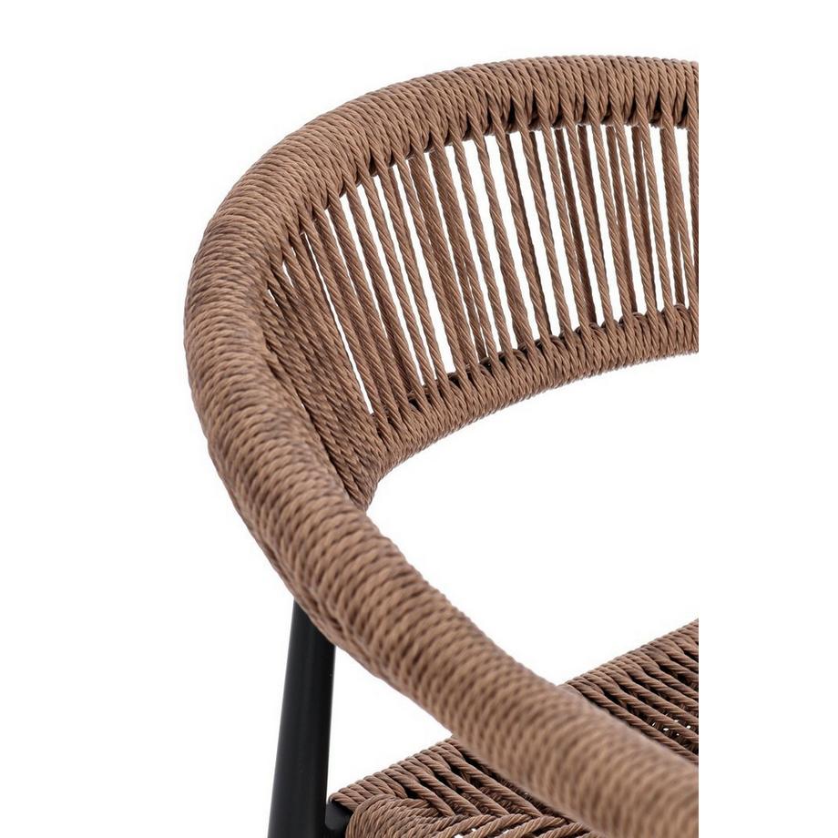 mutoni Tabouret de bar Jandia anthracite naturel  