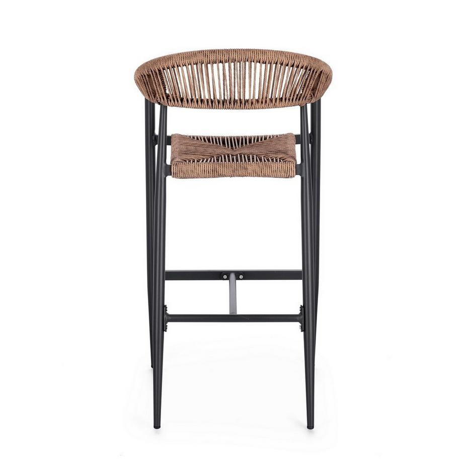 mutoni Tabouret de bar Jandia anthracite naturel  