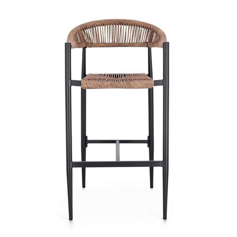 mutoni Tabouret de bar Jandia anthracite naturel  