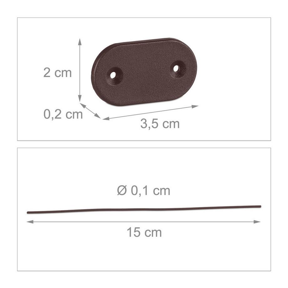 B2X Dispositivo di fissaggio per la protezione della privacy in un set da 52  