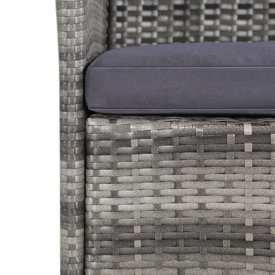 VidaXL set da giardino Polirattan  