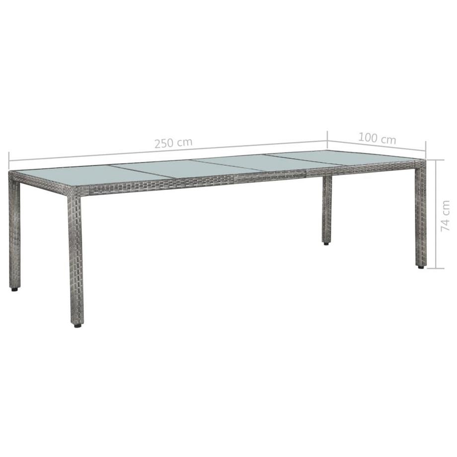 VidaXL set da giardino Polirattan  