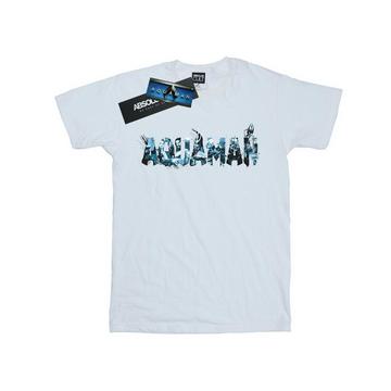 Tshirt AQUAMAN TEXT LOGO