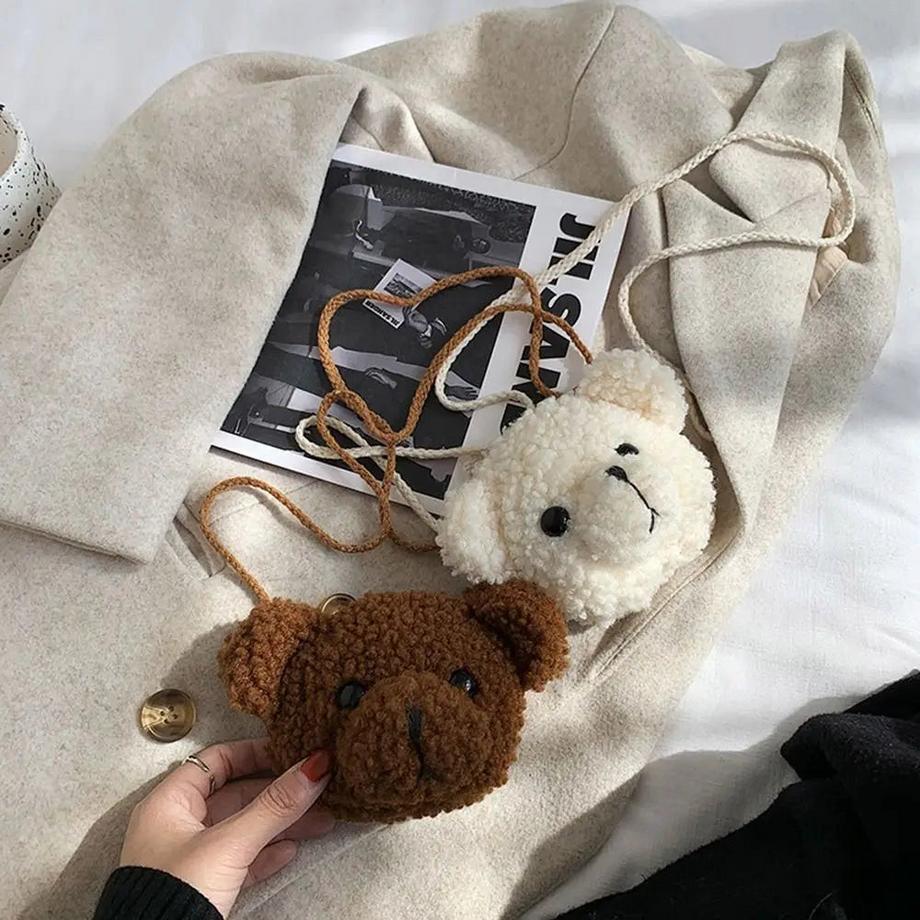 Only-bags.store Niedliche Teddybär Umhängetasche für Kinder  