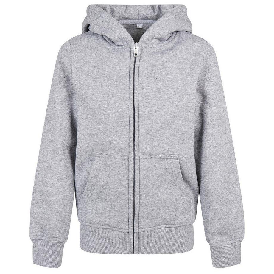 Basic Hoodie mit durchgehendem Reißverschluss