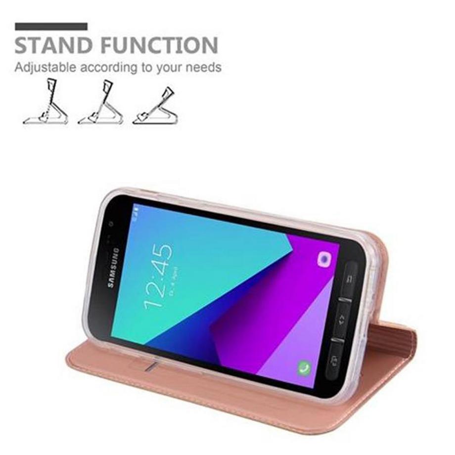 Cadorabo  Hülle für Samsung Galaxy XCover 4  XCover 4s Magnetverschluss, Kartenfach 