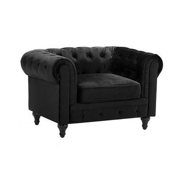 Fauteuil en Velours Glamour CHESTERFIELD