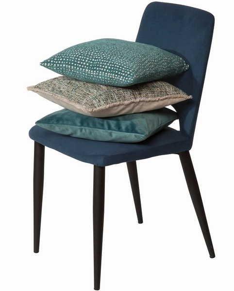 mutoni Chaise Niel bleu (lot de 2)  