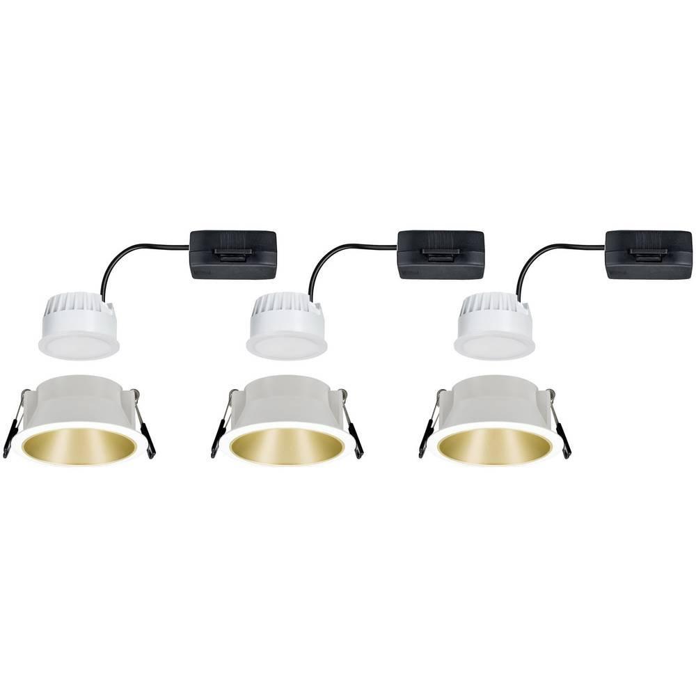 Paulmann EBL Set Cole Coin 3StepDim rd starr LED 3x6.5W 2700K 230V matt/Kst  