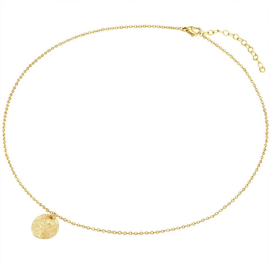 Lulu & Jane  Kette mit Anhänger Edelstahl gelbgold 