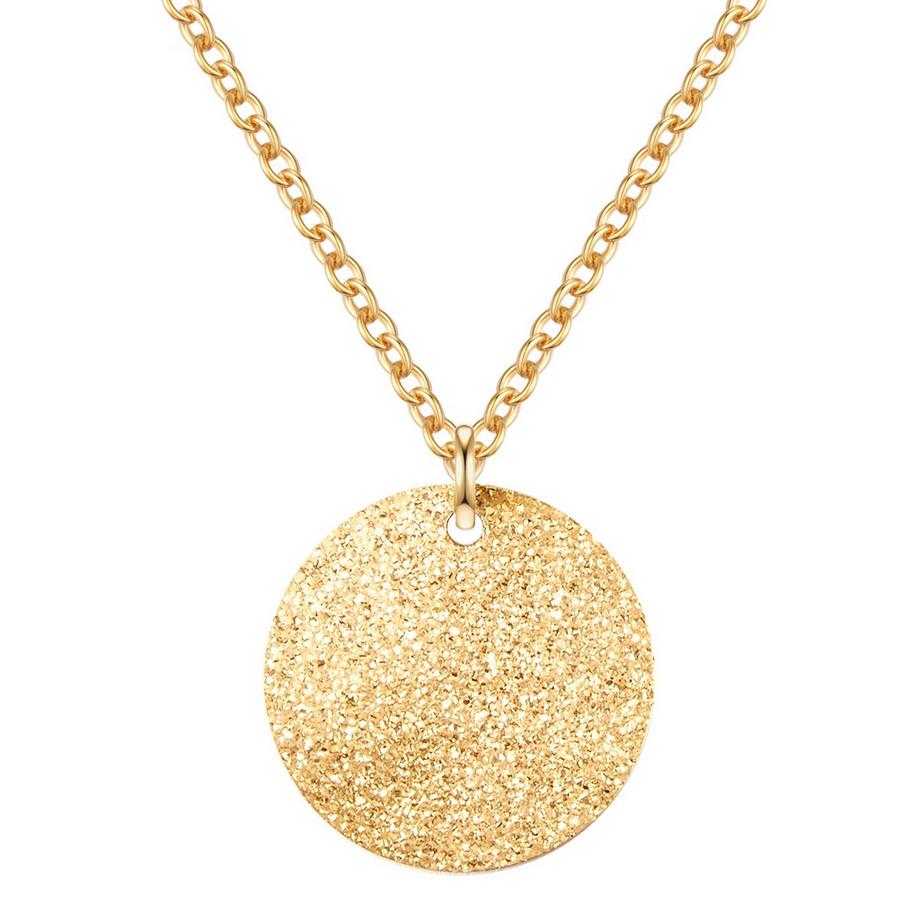 Kette mit Anhänger Edelstahl gelbgold