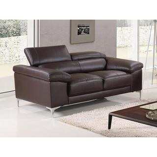 Vente-unique Ledersofa 2Sitzer SOLANGE  