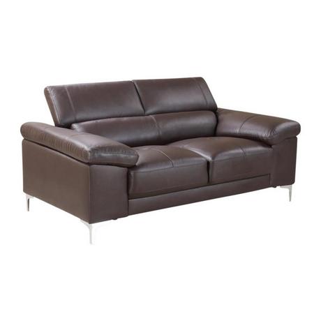 Vente-unique Ledersofa 2Sitzer SOLANGE  