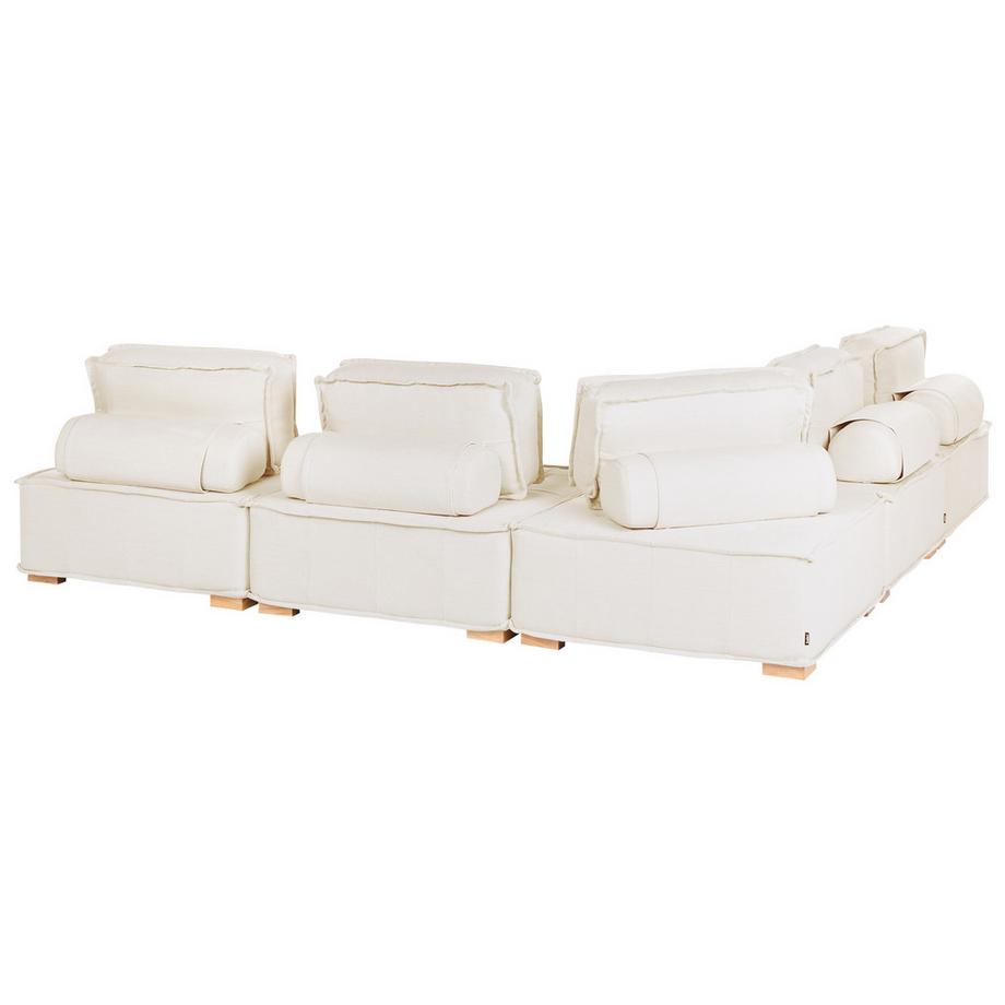 Beliani Canapé d'angle en Tissu Moderne TIBRO  