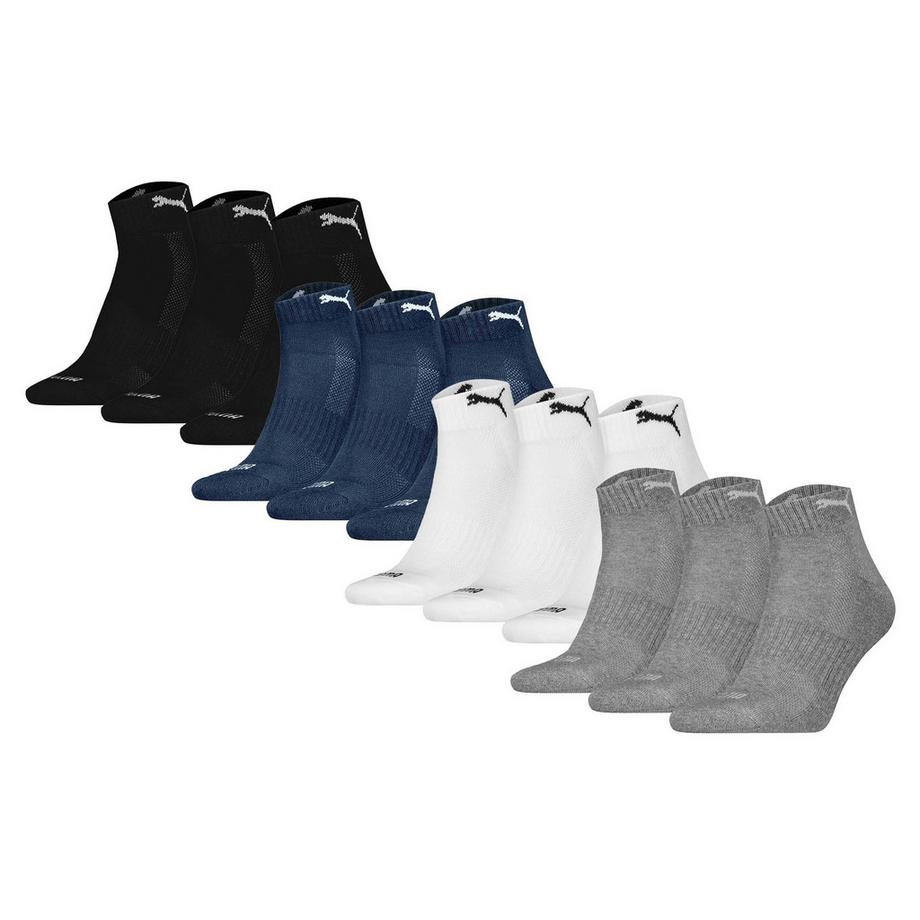 Chaussettes  Pack de 12 Stretch-Cushioned Quarter 12P