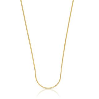 MUAU Schmuck  Collier Schlange Gelbgold 750, 1mm, 45cm 