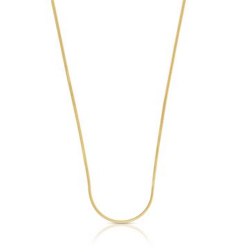 Collier Schlange Gelbgold 750, 1mm, 45cm