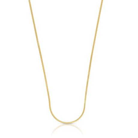 MUAU Schmuck  Collier Schlange Gelbgold 750, 1mm, 45cm 