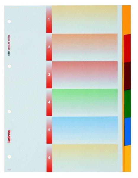 Kolma  KOLMA Register PVC A4 19.064.20 6-teilig 