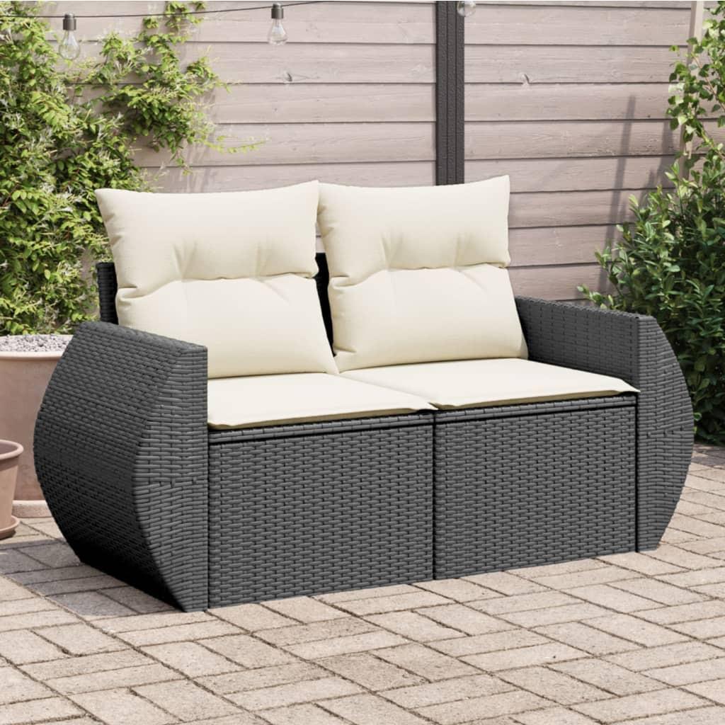 VidaXL Canapé de jardin rotin synthétique  