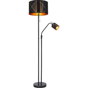 Lampadaire Bemmo métal noir 1xE27