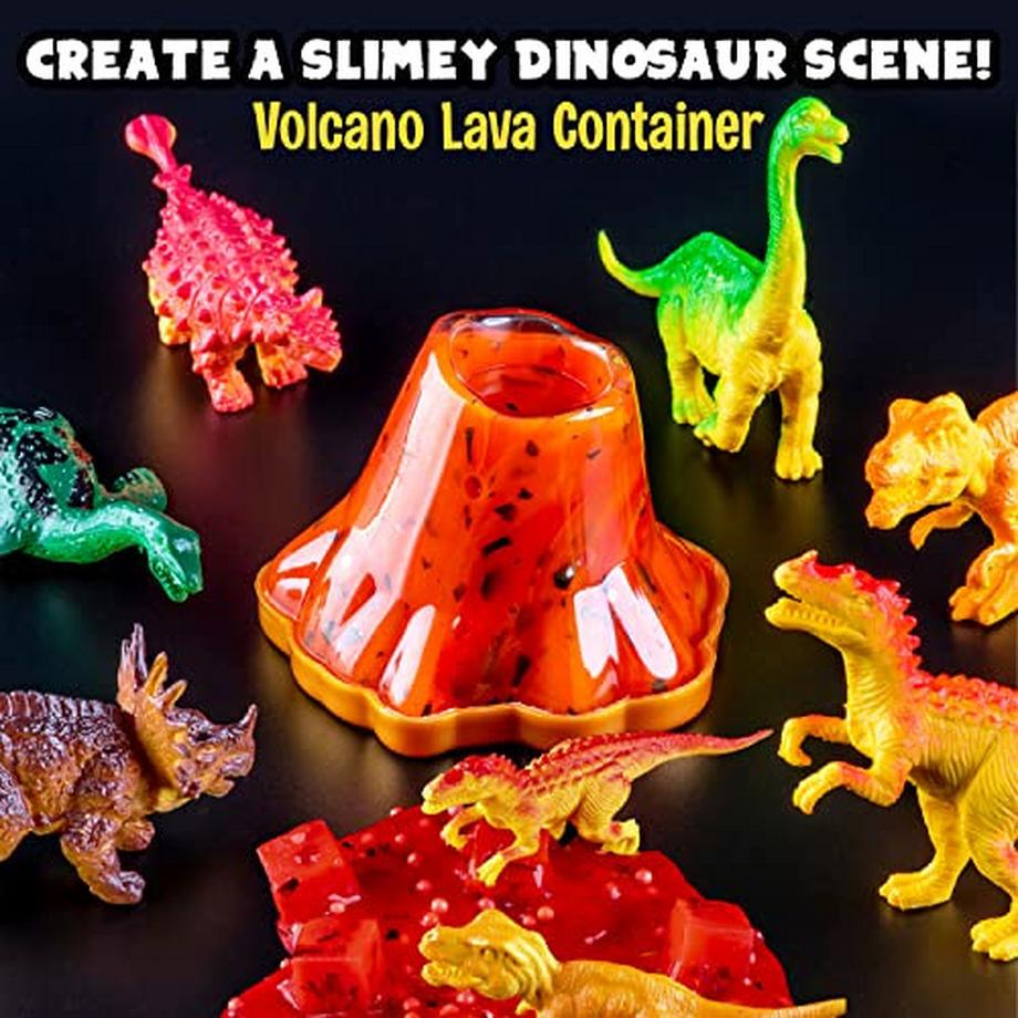 Activity-board  Ensemble de slime de dinosaure, ensemble de laboratoire de slime pour créer du slime qui brille dans le noir, du slime au beurre et du slime de crottes de dinosaure 