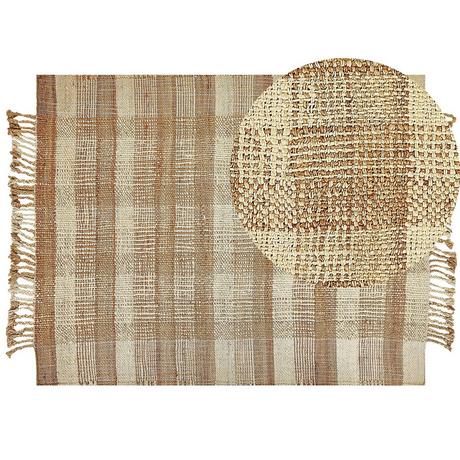 Beliani Tapis en Jute Boho BERISSA  