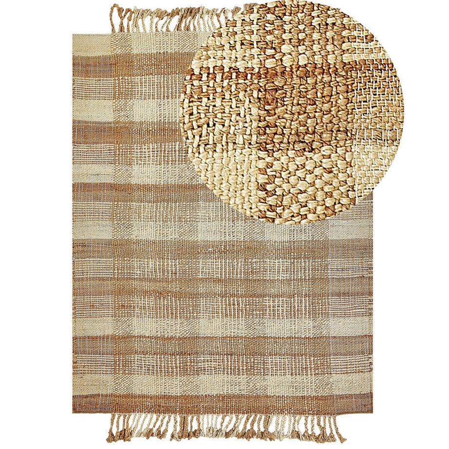 Beliani Teppich aus Jute Boho BERISSA  