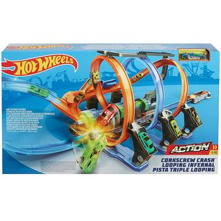 Hot Wheels Action Korkenzieher-Crash Trackset (1:64)  