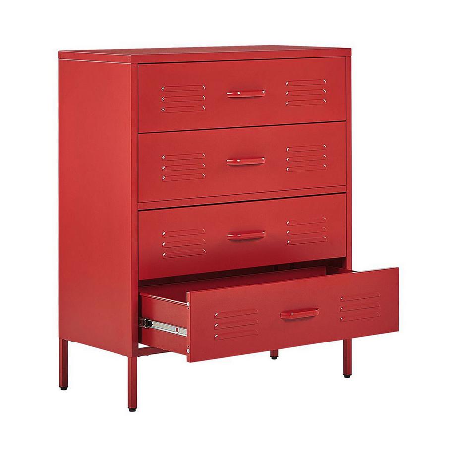 Beliani Meuble à tiroirs en Acier Moderne ENAGO  